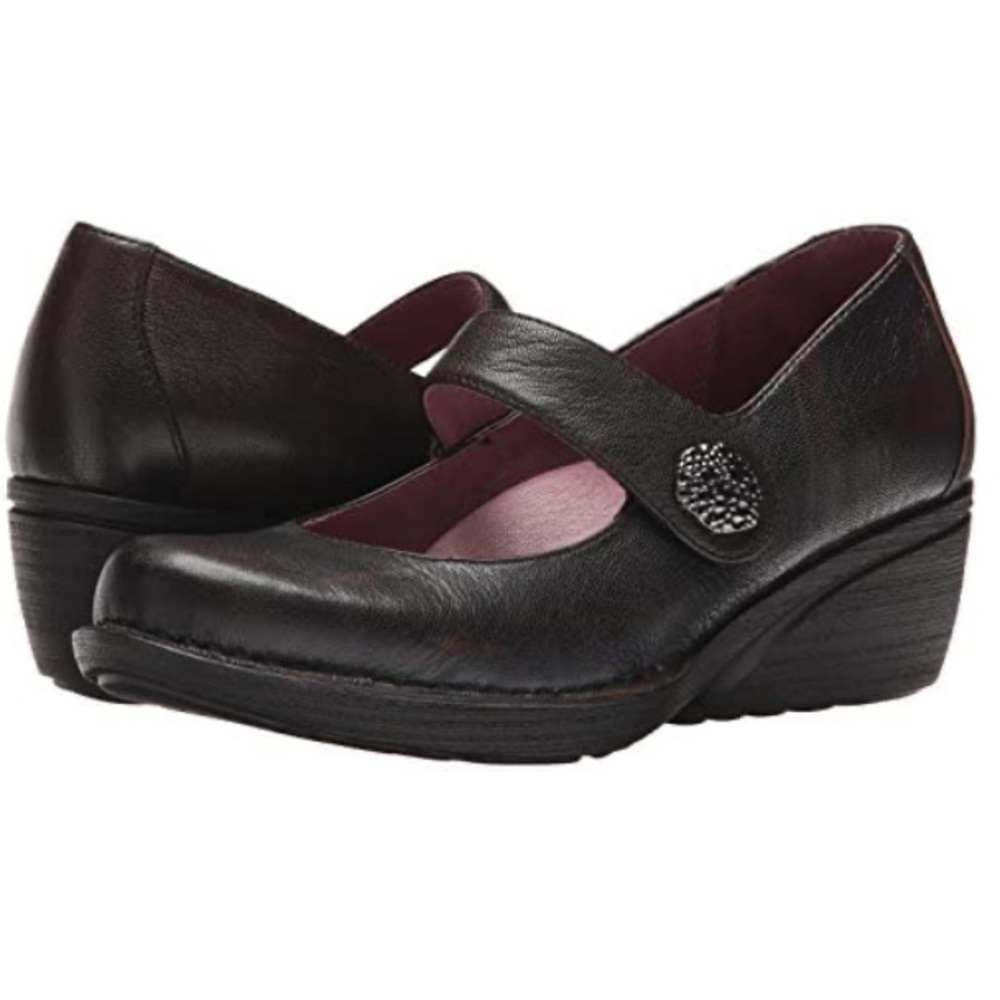 Dansko Adelle Leather Mary Jane Shoes Brown 8/38